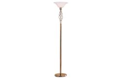 HOME Cameroon Uplighter Floor Lamp - Antique Brass.